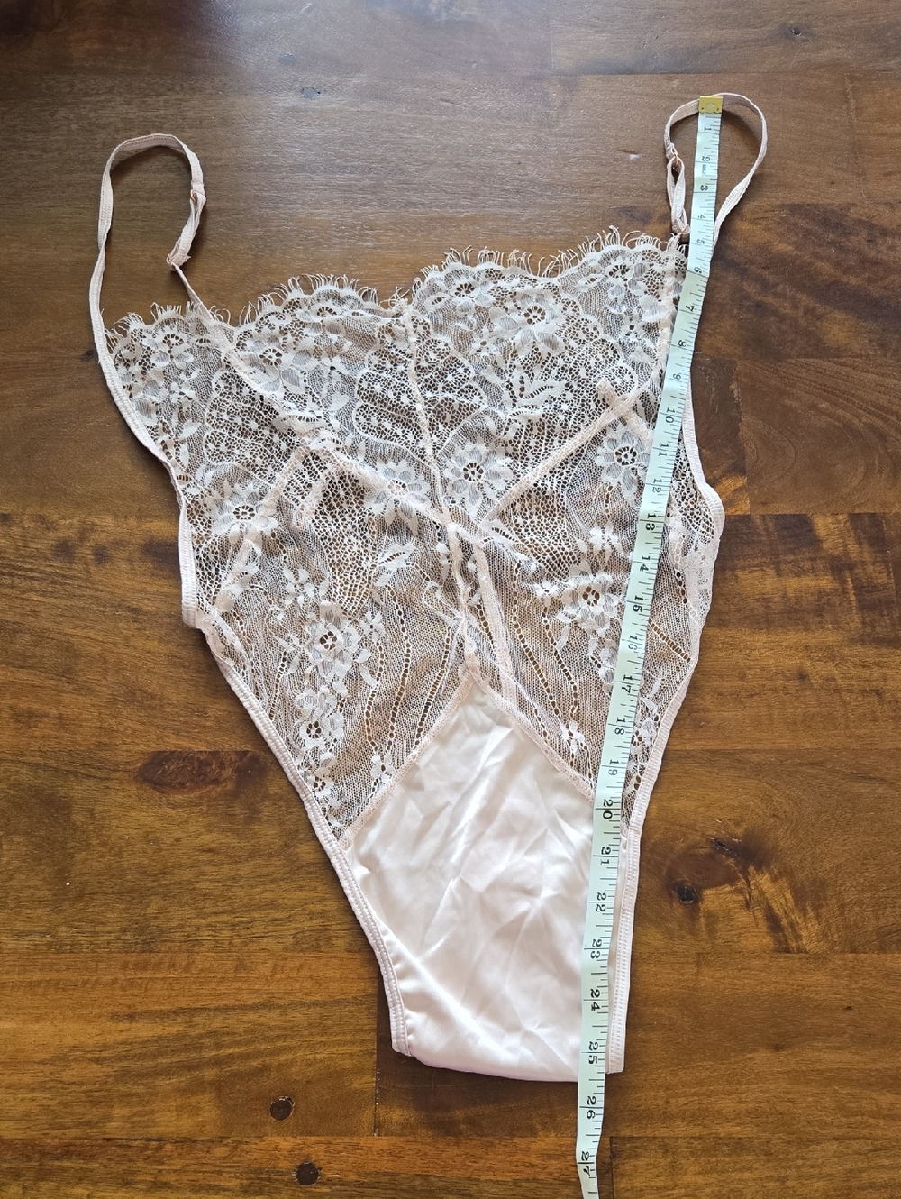 Oh La La Cherie Nude Lace Sheer Bodysuit Lingerie Size L/XL - Picture 7 of 7